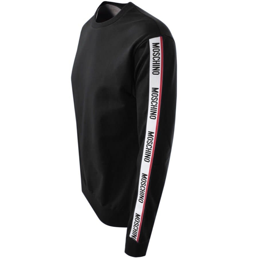 Alternative Image for ProductMoschino Tape Logo Sweatshirt Black3