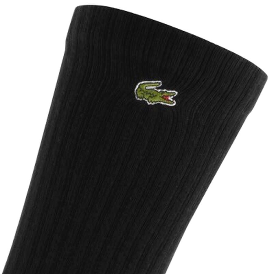 Alternative Image for ProductLacoste Sport Logo Triple Pack Socks Black3
