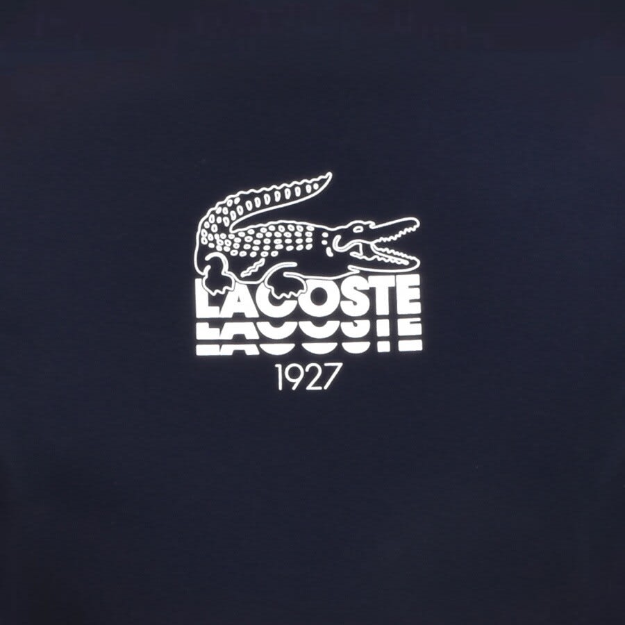 Alternative Image for ProductLacoste Crew Neck Logo T Shirt Navy3