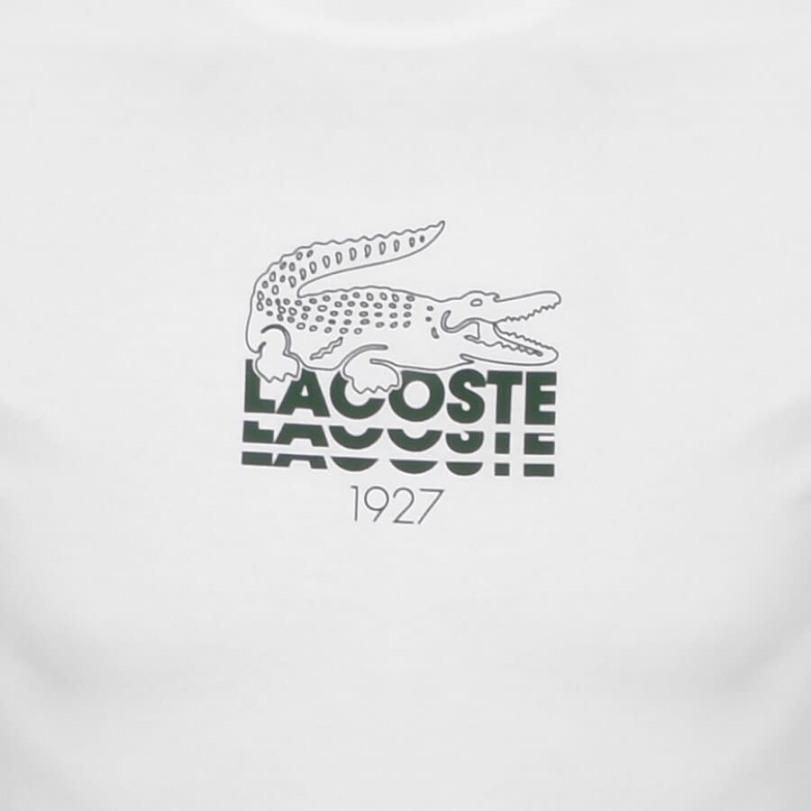 Alternative Image for ProductLacoste Crew Neck Logo T Shirt White3