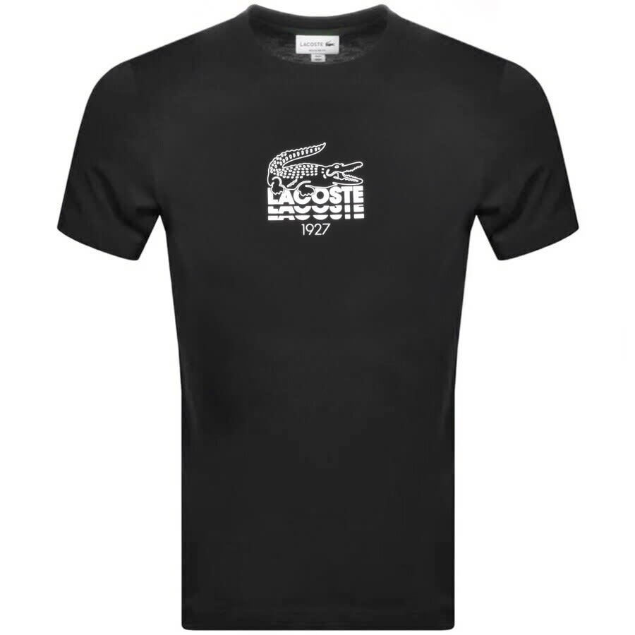 Alternative Image for ProductLacoste Crew Neck Logo T Shirt Black1