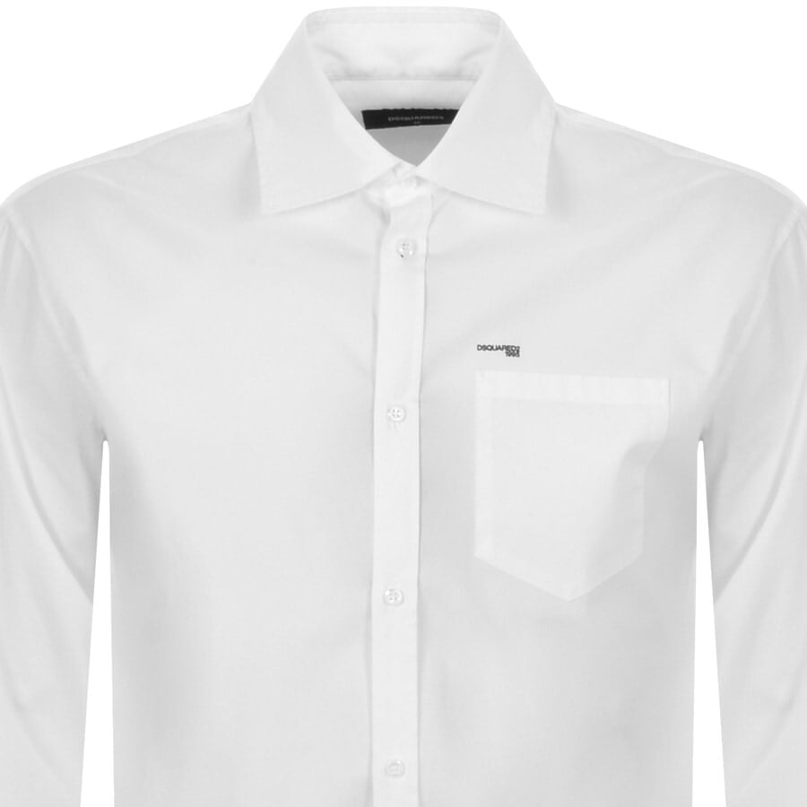Alternative Image for ProductDSQUARED2 Mini Logo Long Sleeve Shirt White2