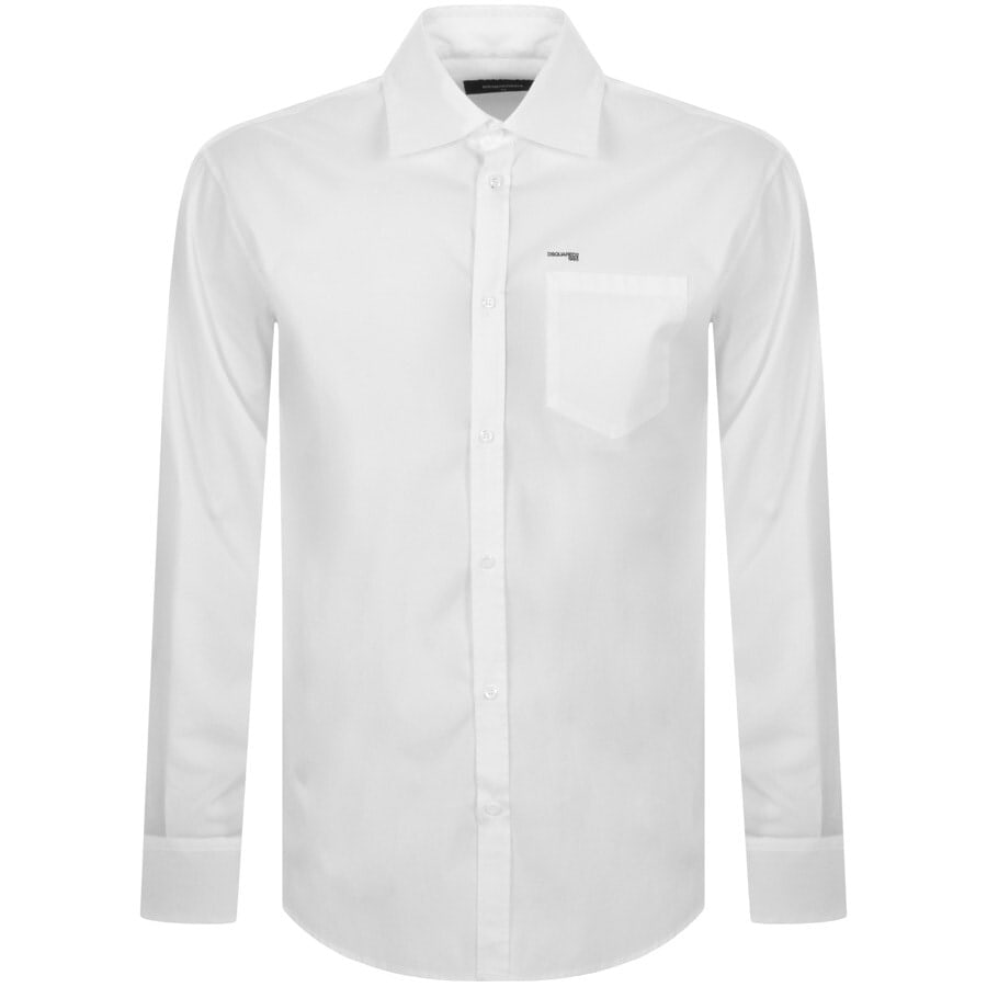 Alternative Image for ProductDSQUARED2 Mini Logo Long Sleeve Shirt White1
