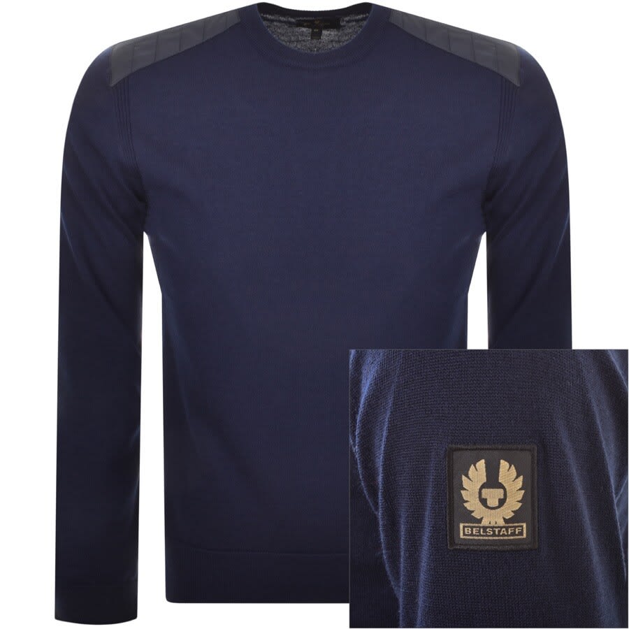 Alternative Image for ProductBelstaff New Kerrigan Crew Neck Knit Jumper Navy1