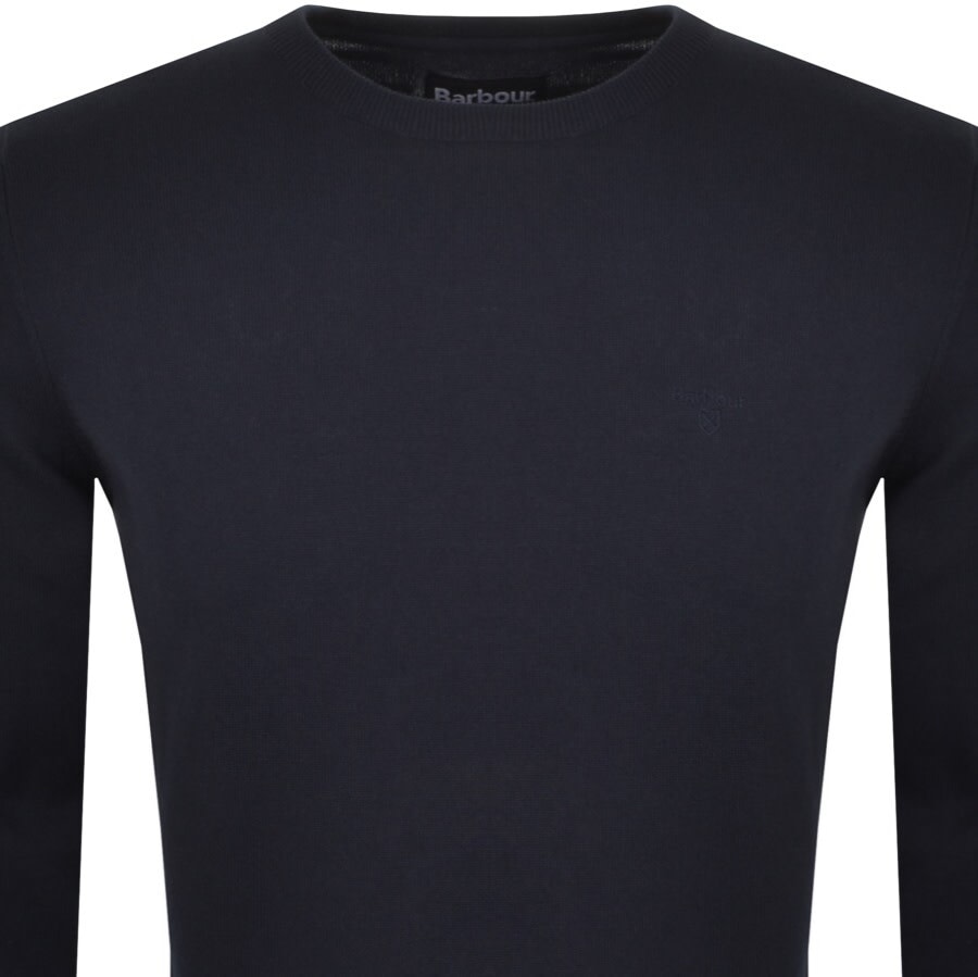 Alternative Image for ProductBarbour Pima Knit Jumper Navy2