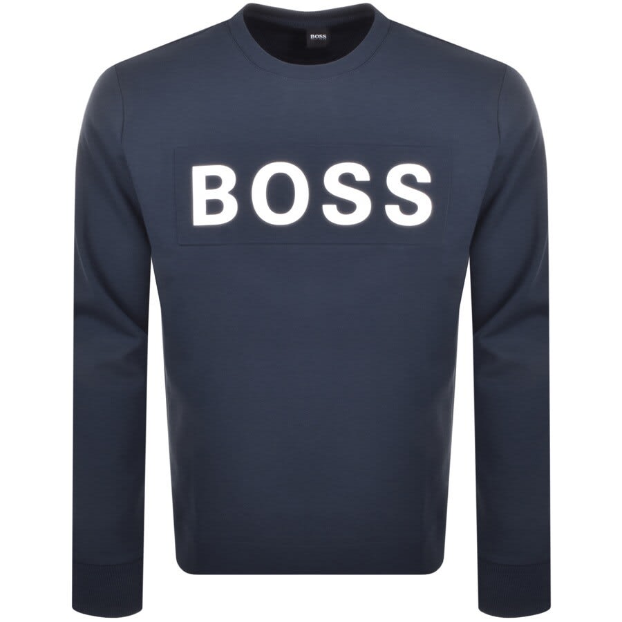 boss salbo crew sweatshirt grey