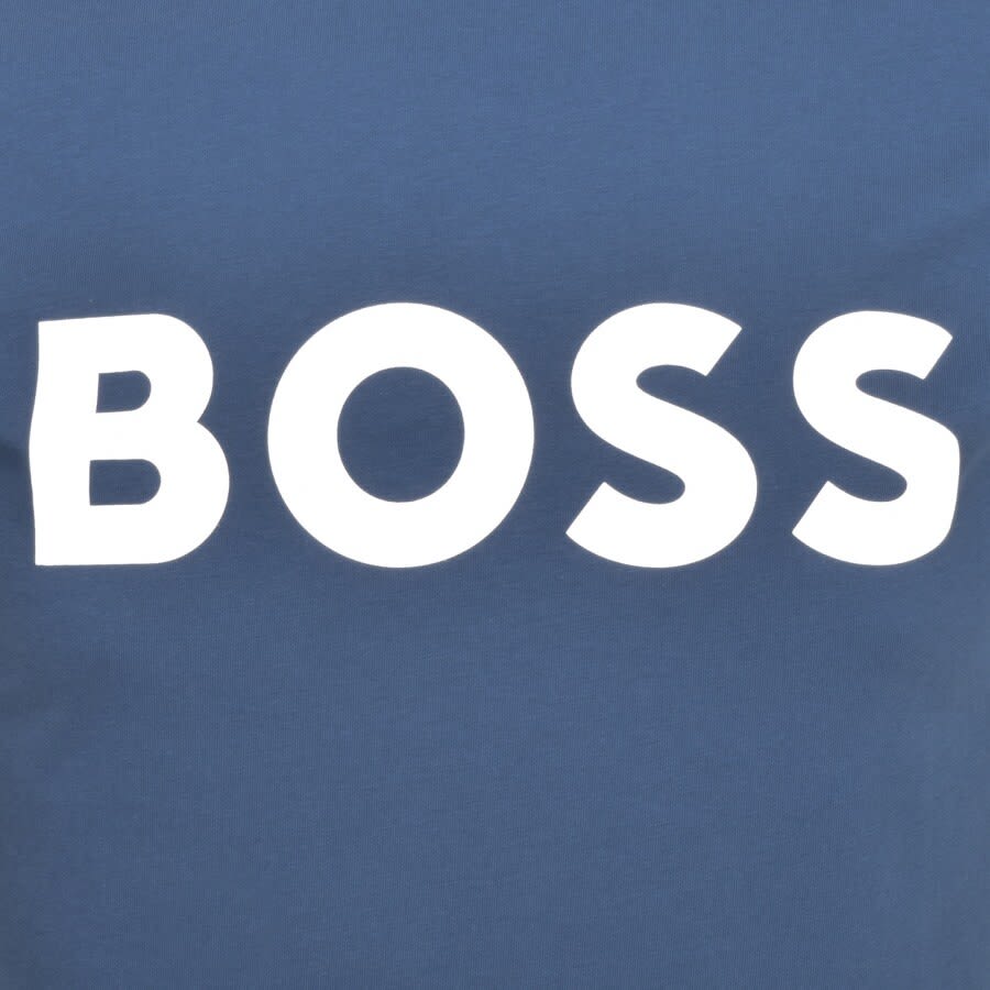 Alternative Image for ProductBOSS Thinking 1 Logo T Shirt Blue3