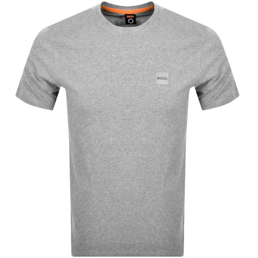 BOSS Tales Logo T Shirt Grey | Mainline Menswear United States