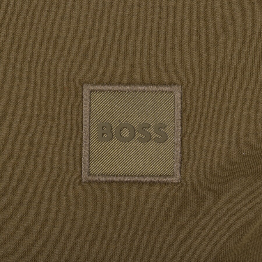 BOSS Tales Logo T Shirt Khaki | Mainline Menswear