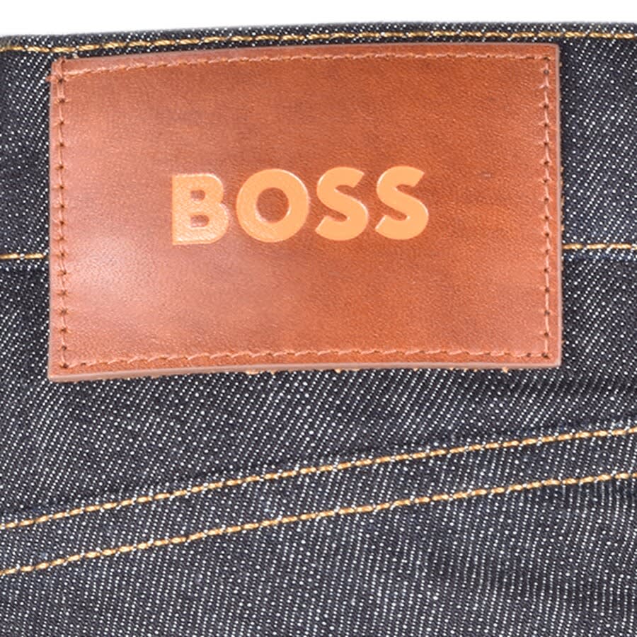 Alternative Image for ProductBOSS Maine Regular Fit Mid Wash Jeans Navy3