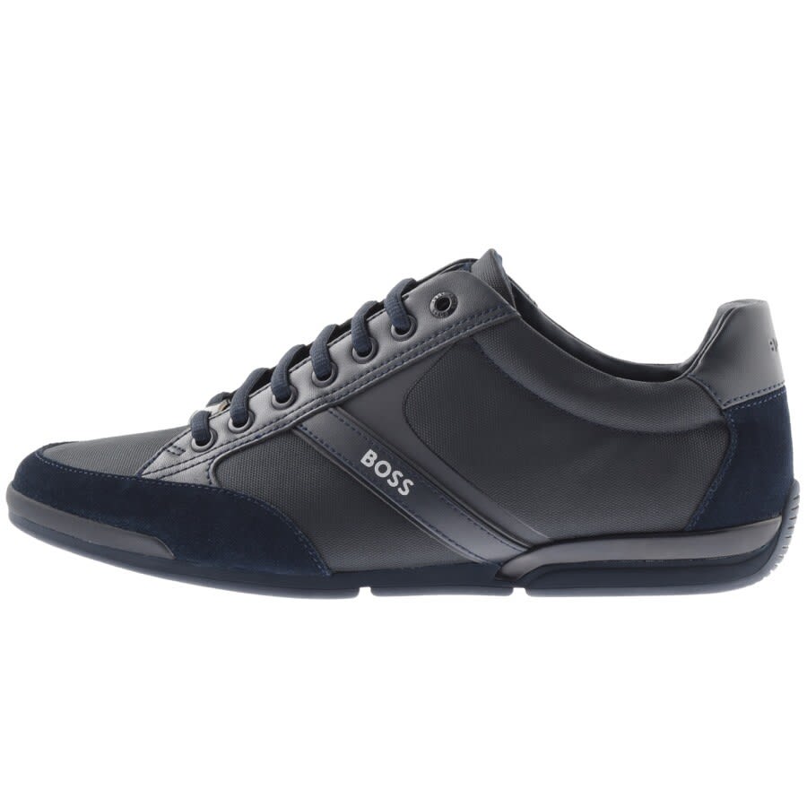 BOSS Lowp Trainers Navy | Mainline Menswear United States