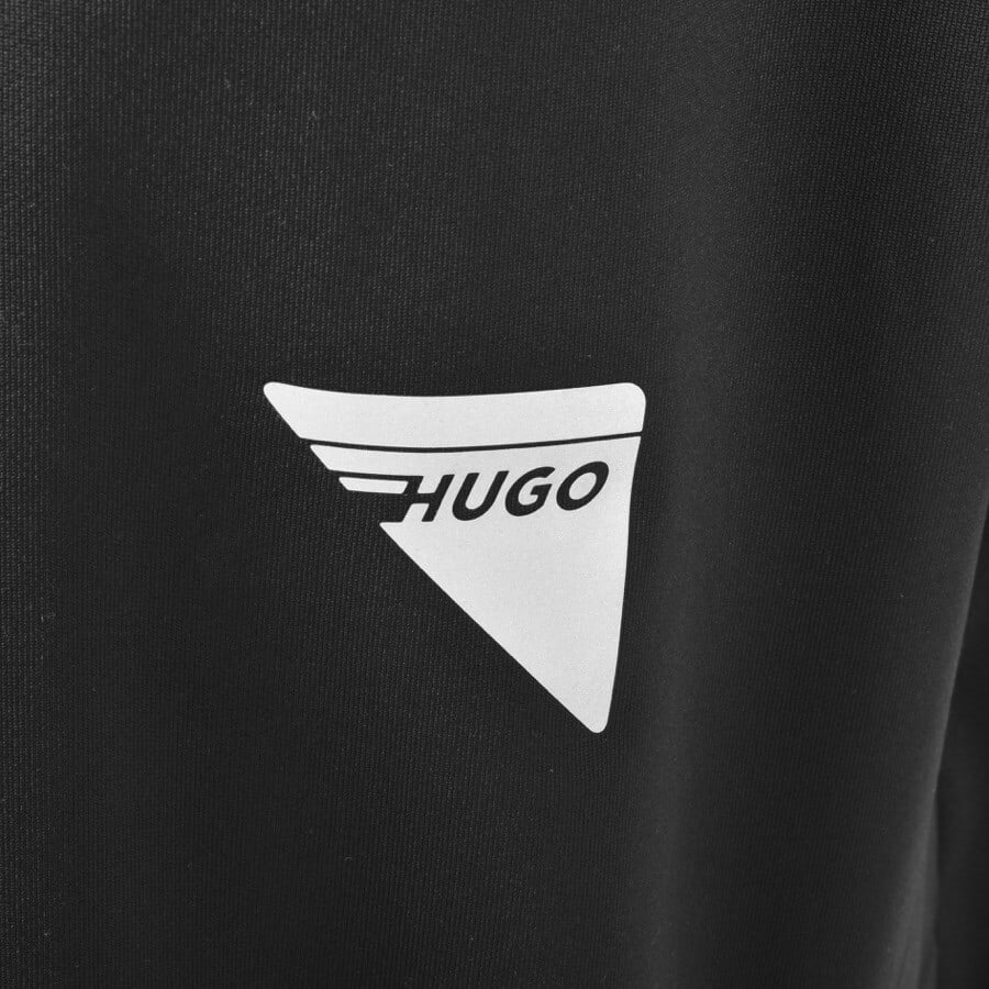 Alternative Image for ProductHUGO Drunning X Short Sleeved Hoodie Black3