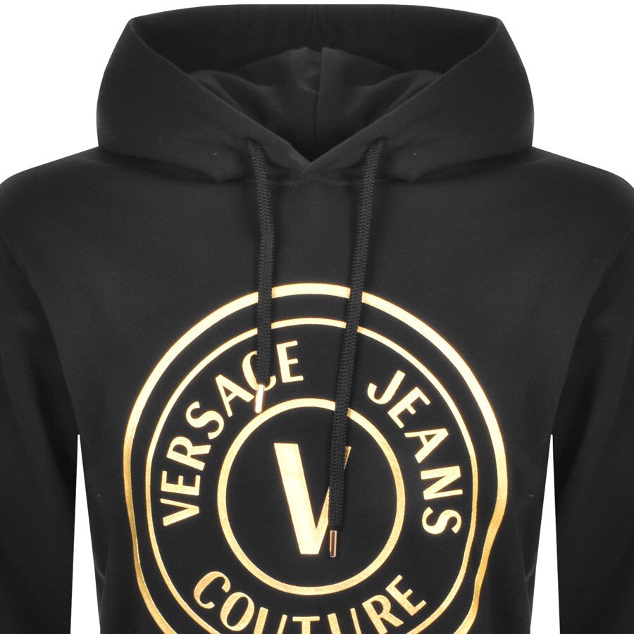 Alternative Image for ProductVersace Jeans Couture Logo Hoodie Black2