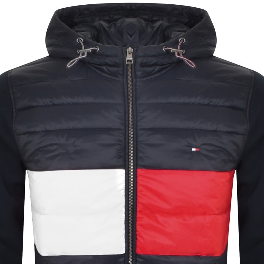 Alternative Image for ProductTommy Hilfiger Padded Mix Media Jacket Navy2