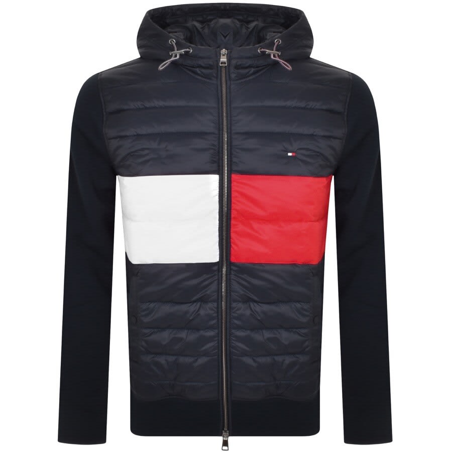 Alternative Image for ProductTommy Hilfiger Padded Mix Media Jacket Navy1