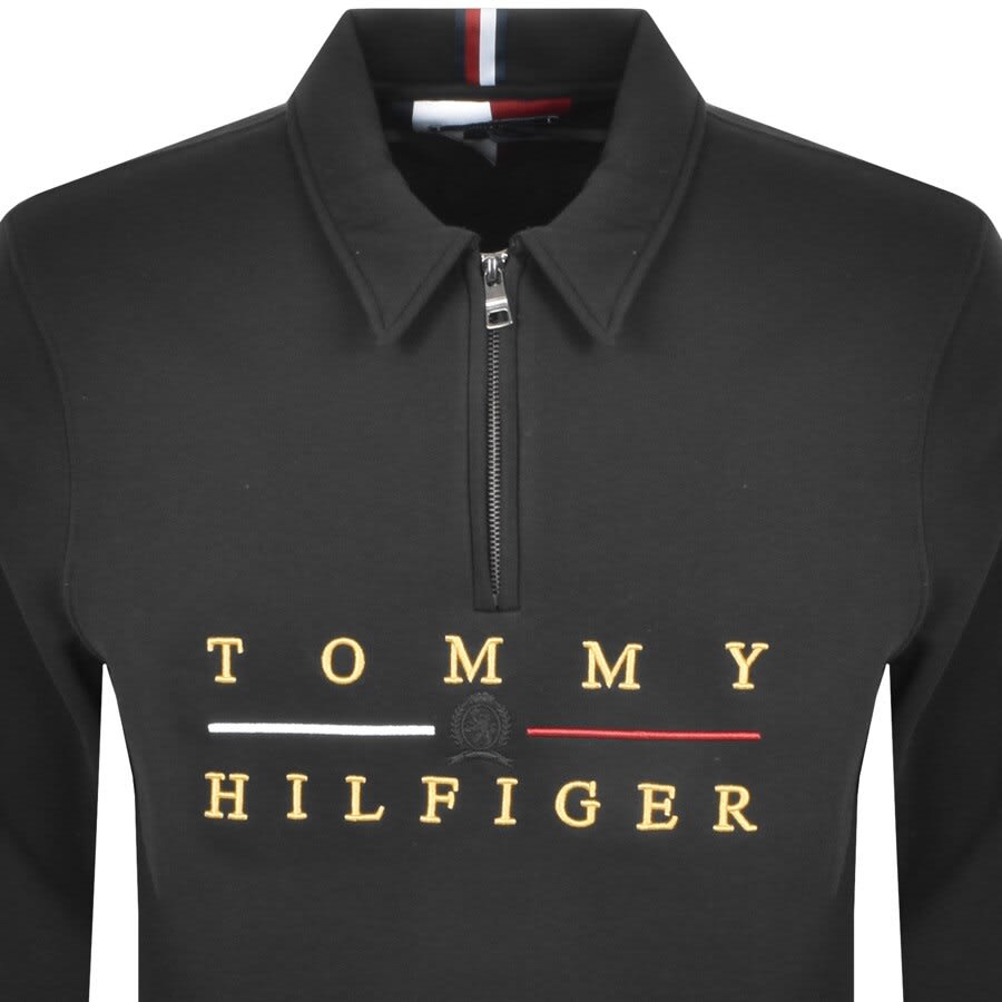 Alternative Image for ProductTommy Hilfiger Half Zip Sweatshirt Black2