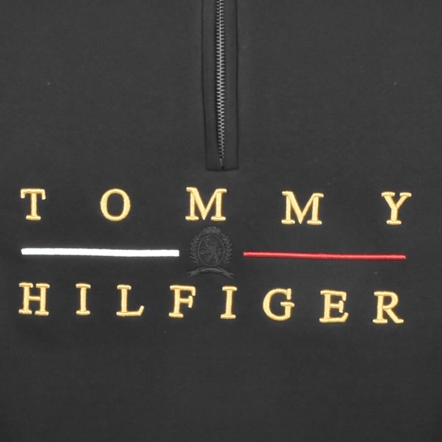 Alternative Image for ProductTommy Hilfiger Half Zip Sweatshirt Black3