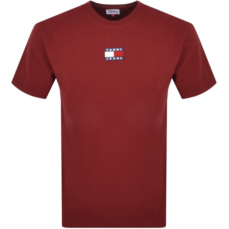 Alternative Image for ProductTommy Jeans Logo T Shirt Burgundy1