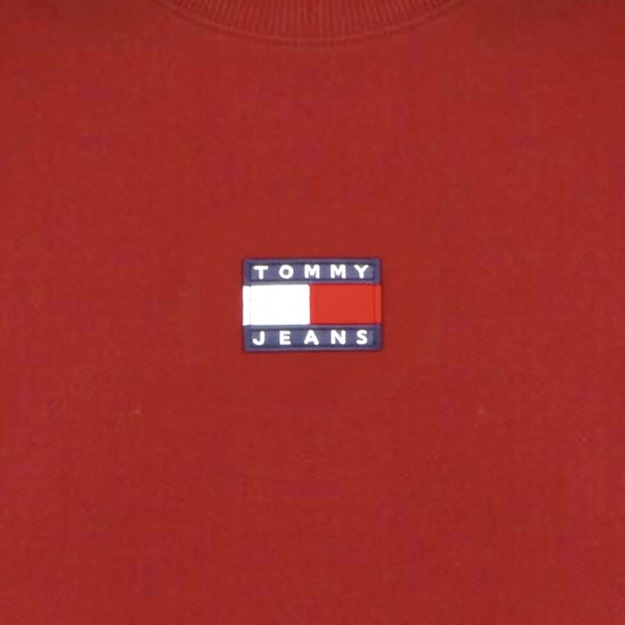Alternative Image for ProductTommy Jeans Logo Badge Sweatshirt Burgundy3