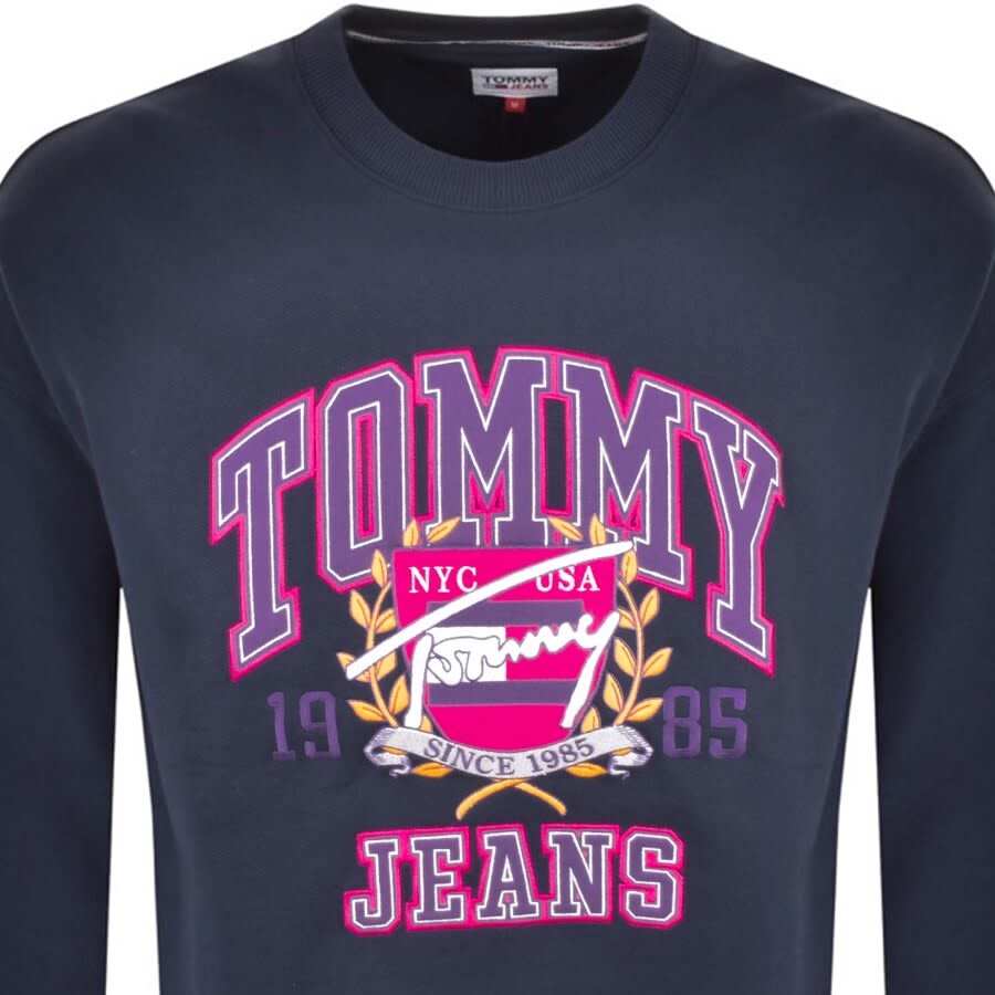 Alternative Image for ProductTommy Jeans Logo Logo Sweatshirt Navy2