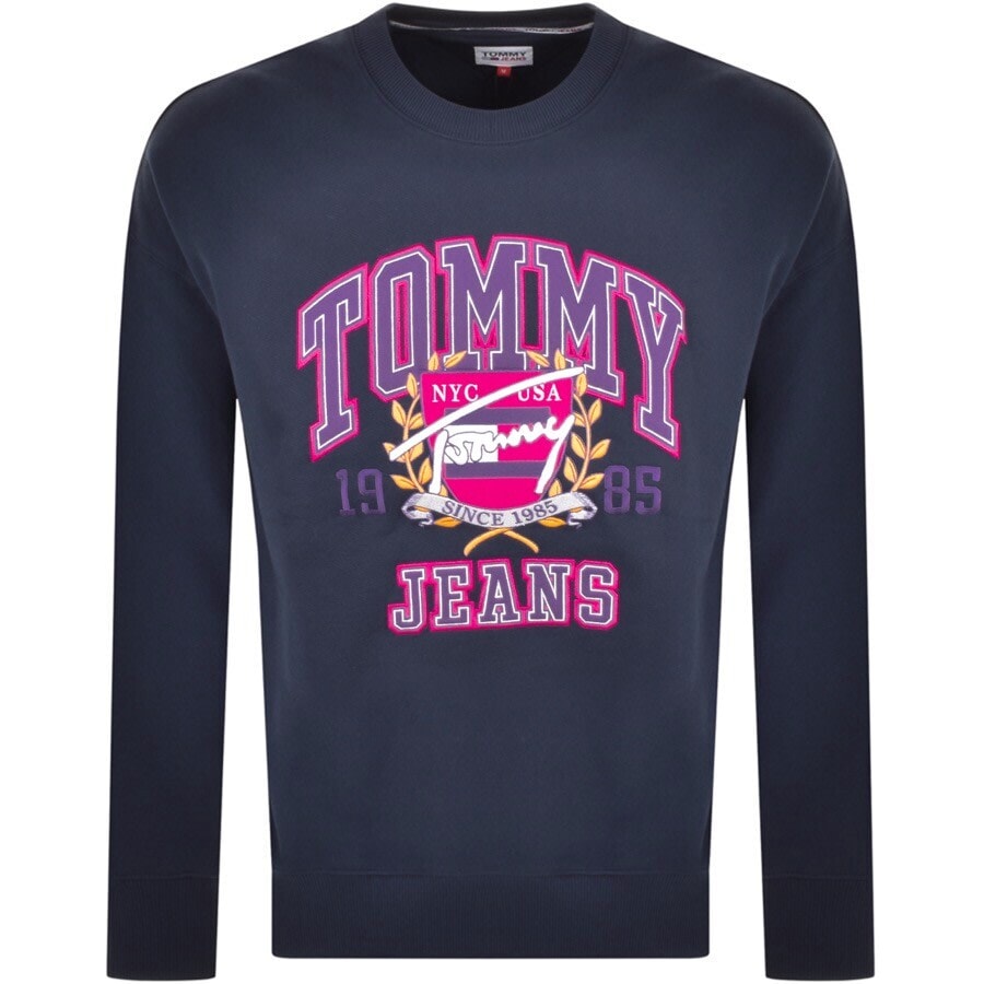 Alternative Image for ProductTommy Jeans Logo Logo Sweatshirt Navy1