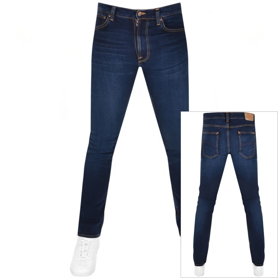 Alternative Image for ProductNudie Jeans Lean Dean Mid Wash Jeans Navy1
