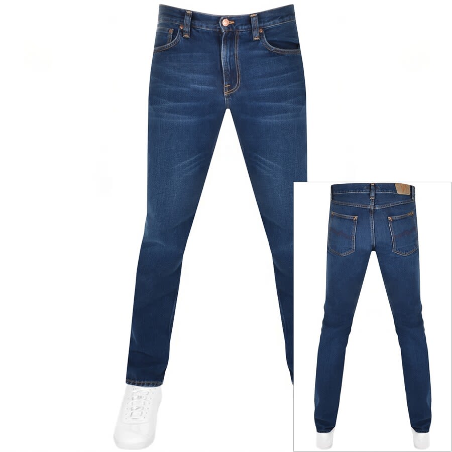 Alternative Image for ProductNudie Jeans Gritty Jackson Mid Wash Jeans Blue1