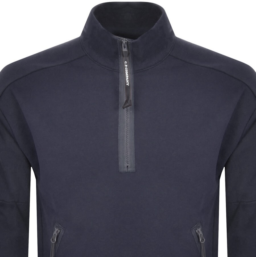 Alternative Image for ProductCP Company Half Zip Sweatshirt Navy2