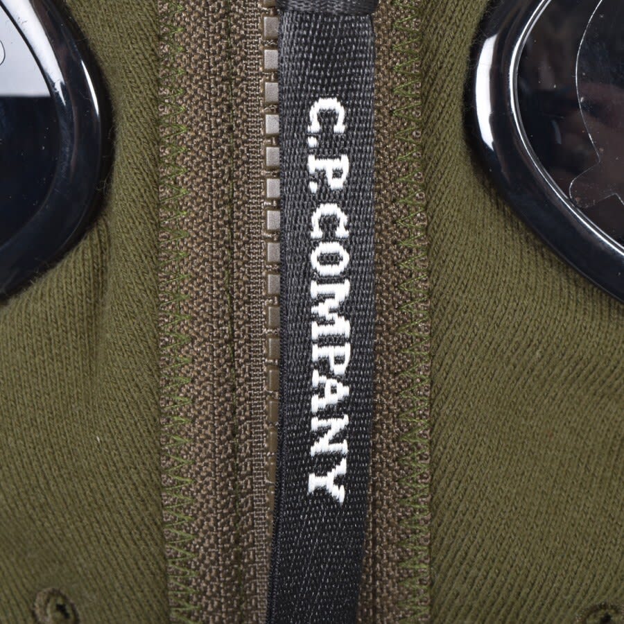 Alternative Image for ProductCP Company Full Zip Split Goggle Hoodie Khaki3
