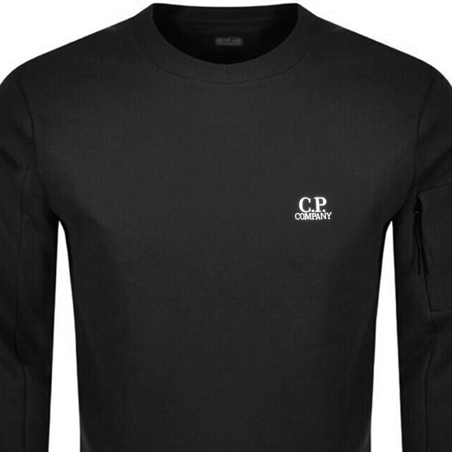 Alternative Image for ProductCP Company Logo Crew Neck Sweatshirt Black2