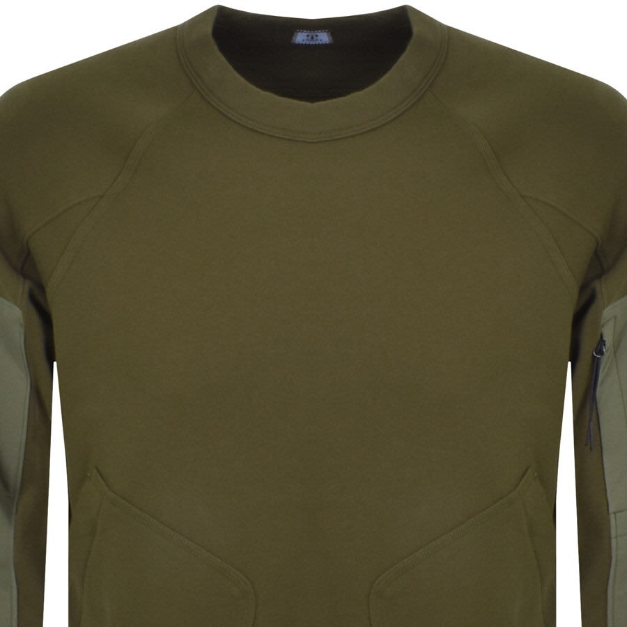 Alternative Image for ProductCP Company Utility Crew Neck Sweatshirt Khaki2