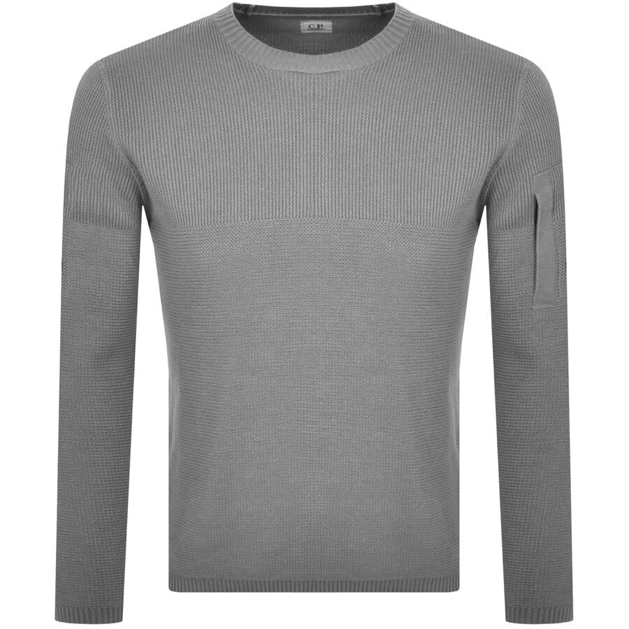 Alternative Image for ProductCP Company Knit Crew Neck Jumper Grey1