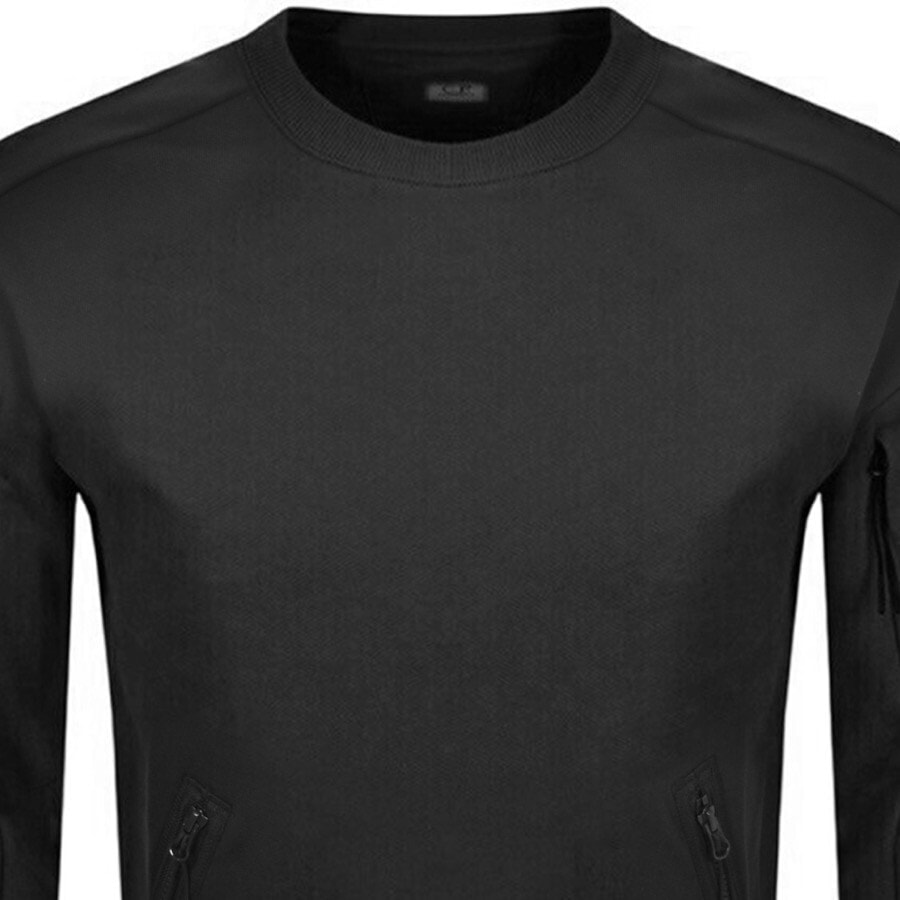 Alternative Image for ProductCP Company Crew Neck Utility Sweatshirt Black2