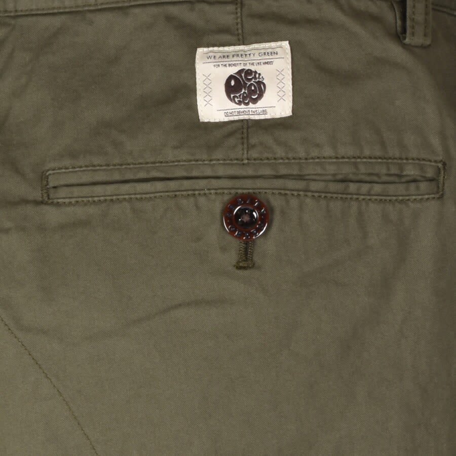 Alternative Image for ProductPretty Green Cargo Shorts Khaki3