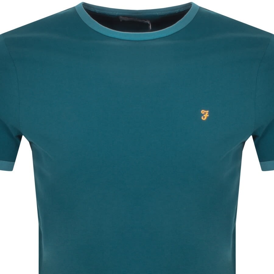 Alternative Image for ProductFarah Vintage Groves Ringer T Shirt Blue2