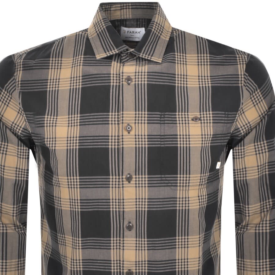 Alternative Image for ProductFarah Vintage Garner Check Long Sleeve Shirt Navy2