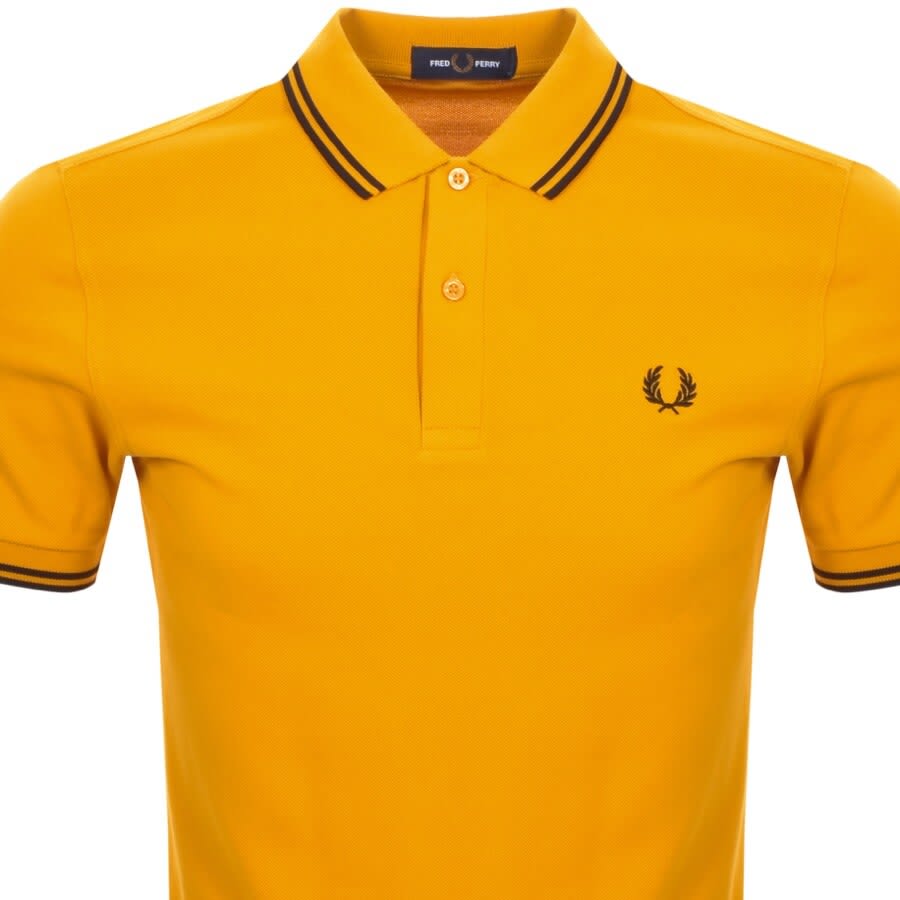 Alternative Image for ProductFred Perry Twin Tipped Polo T Shirt Yellow2