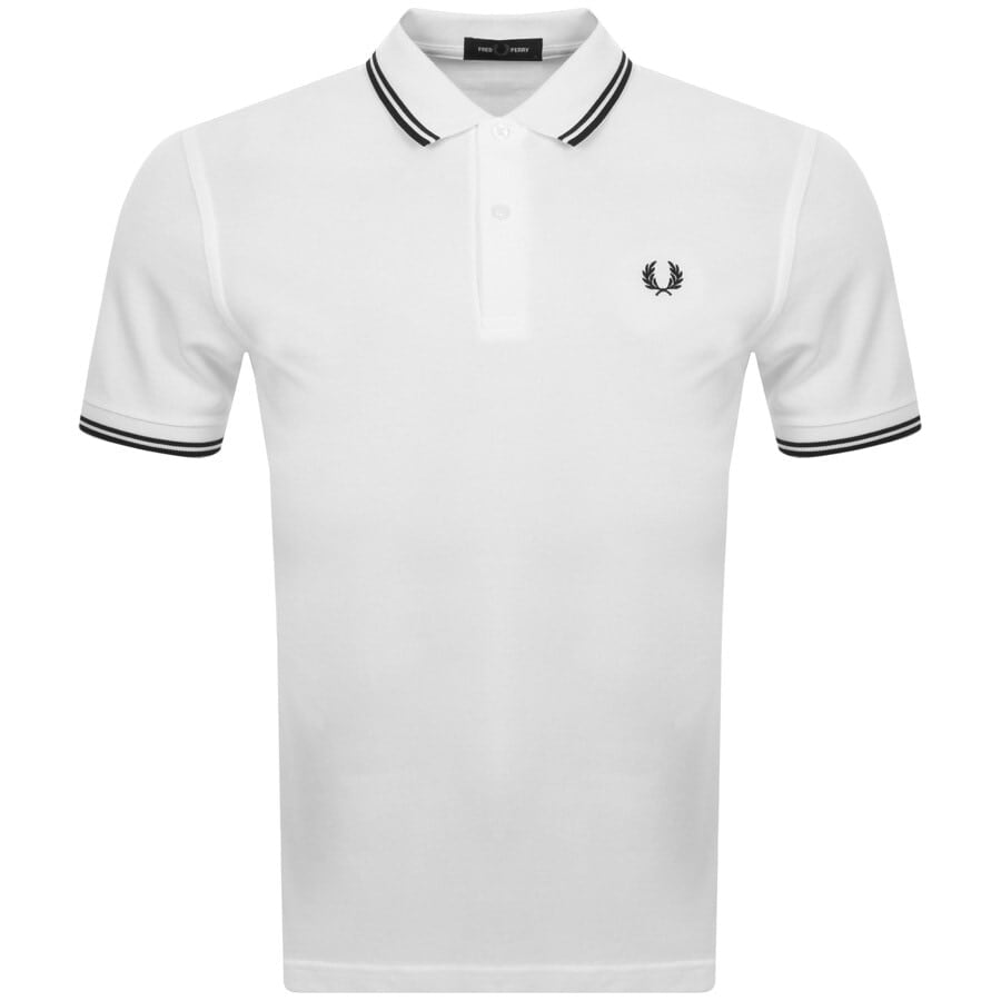 Alternative Image for ProductFred Perry Twin Tipped Polo T Shirt White1