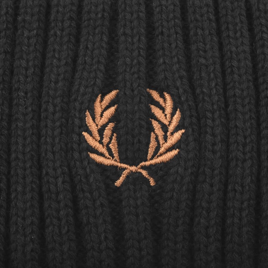 Alternative Image for ProductFred Perry Short Beanie Hat Black3