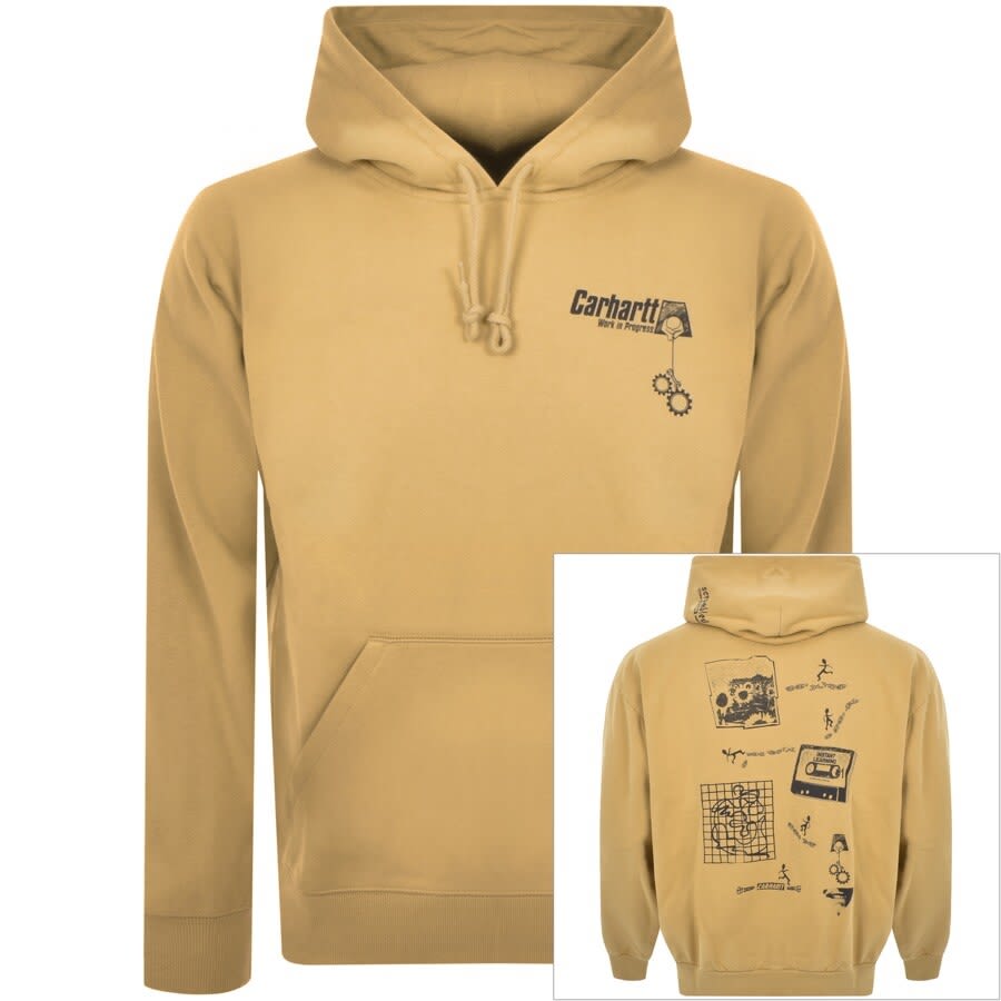 Alternative Image for ProductCarhartt Logo Hoodie Beige1