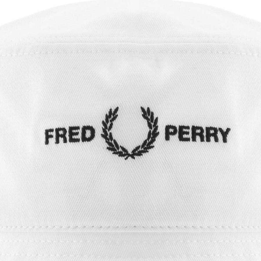 Alternative Image for ProductFred Perry Branded Bucket Hat White3