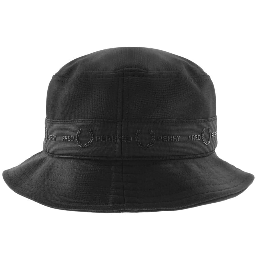 Alternative Image for ProductFred Perry Branded Tape Bucket Hat Black2