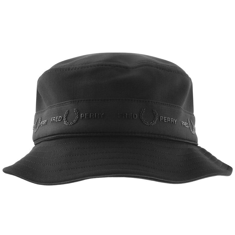 Alternative Image for ProductFred Perry Branded Tape Bucket Hat Black1