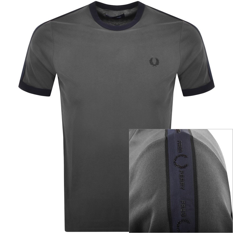 Fred perry ringer t shirt grey