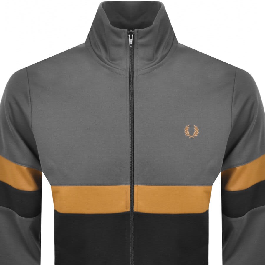 Alternative Image for ProductFred Perry Full Zip Track Top Grey2