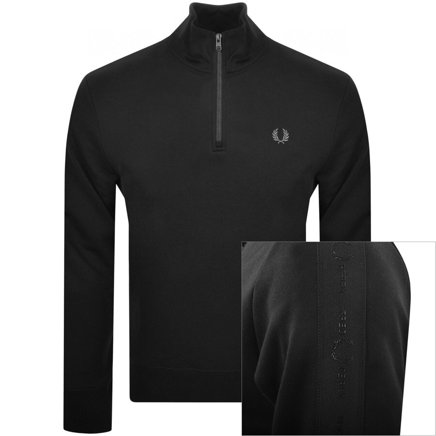 Alternative Image for ProductFred Perry Tonal TapeTrack Top Black1