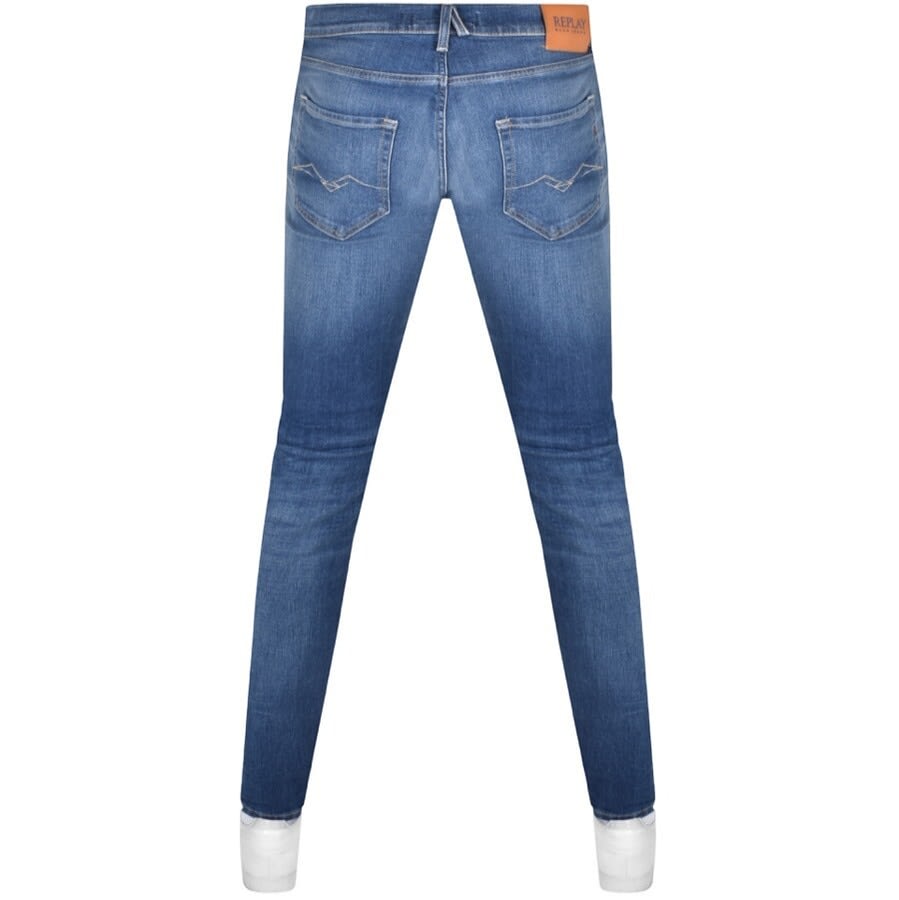 Alternative Image for ProductReplay MickyM Mid Wash Jeans Blue2