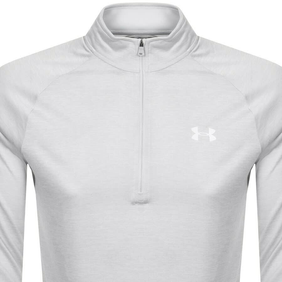 Alternative Image for ProductUnder Armour Half Zip Tech Sweatshirt Grey2