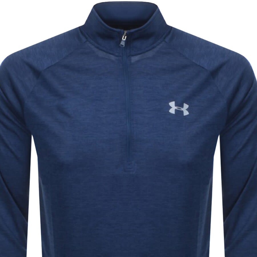 Alternative Image for ProductUnder Armour Half Zip Tech Sweatshirt Blue2