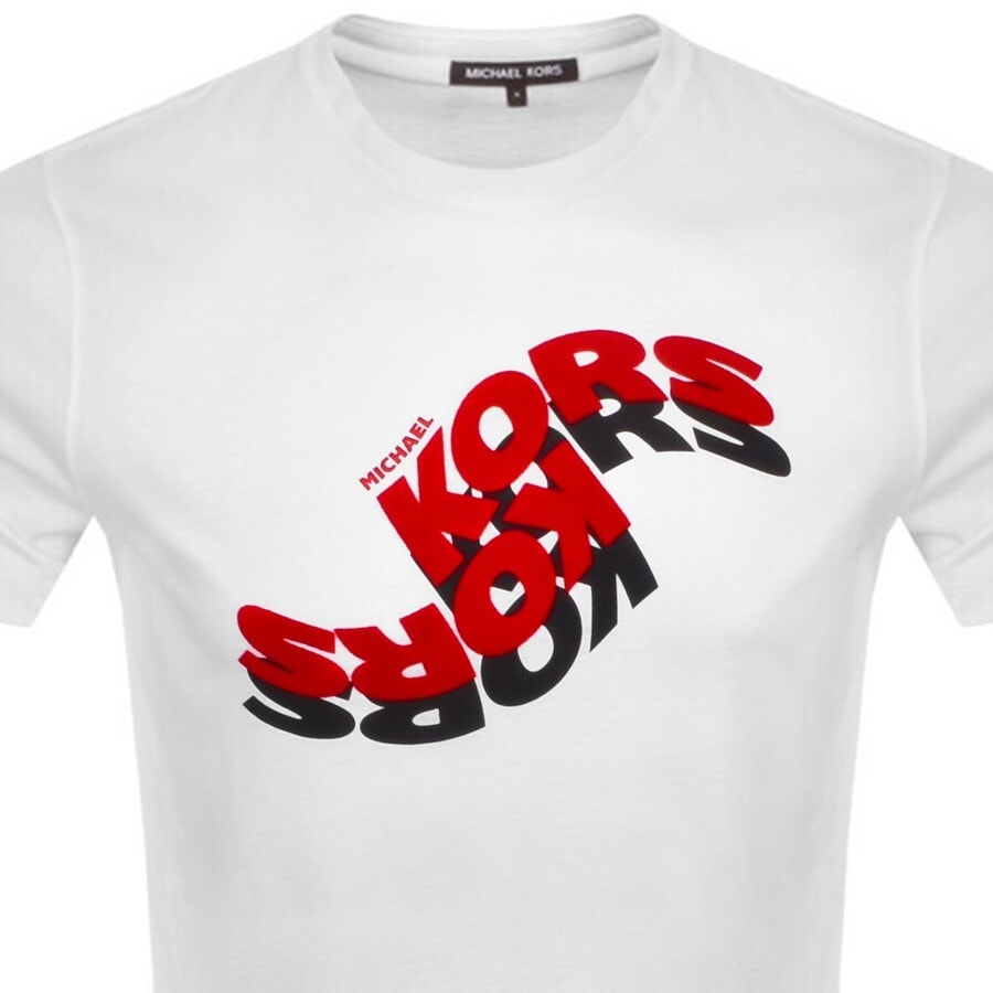 Alternative Image for ProductMichael Kors Short Sleeve Wavy Logo T Shirt White2